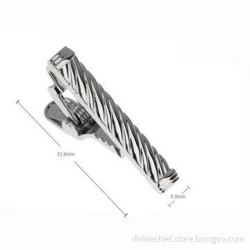 Fine Workmanship Men Metal Blank Tie Clips With Customized Logo